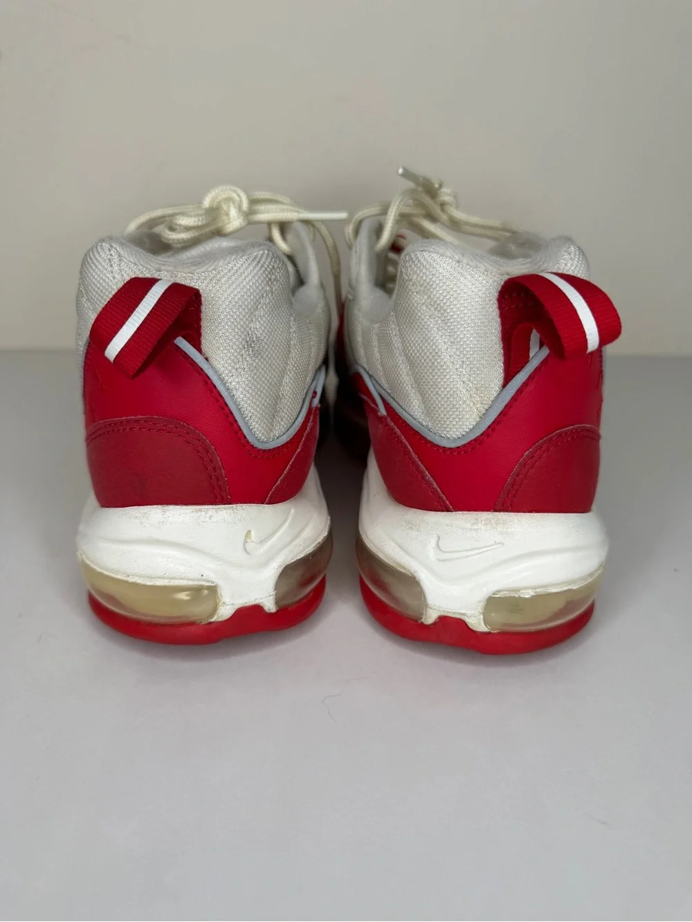 Nike Air Max 98 University Red White Sneakers 640744-602 Mens Size 46 US 12